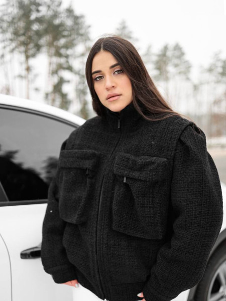 TWEED BOMBER JACKET